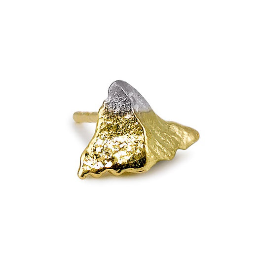 Ørestik 1 stk 750/18K guld Matterhorn