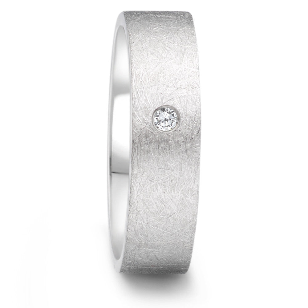 Partnerringe Rustfrit stål Diamant 0.04 ct, tw-si