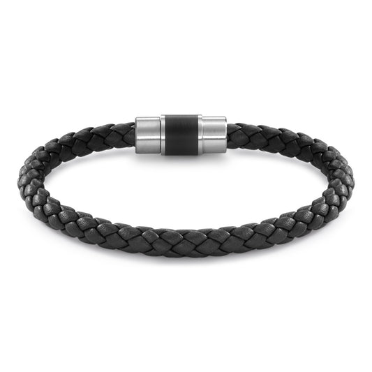 Armbånd Rustfrit stål, Læder, Keramik 18 cm Ø6.5 mm