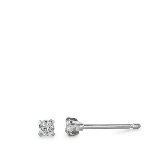 Ørestikker 750/18K hvidguld Diamant 0.10 ct