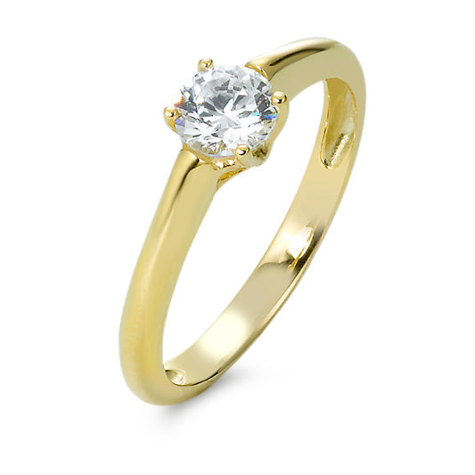 Solitaire ring 375/9K guld Zirconia