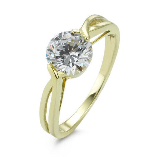 Solitaire ring 375/9K guld Zirconia