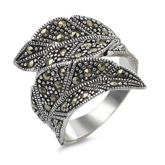 Fingerring Sølv Marcasite