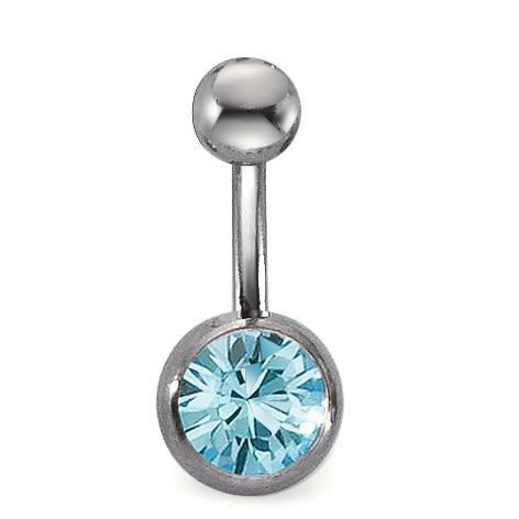 Mavepiercing Titanium Krystal aqua