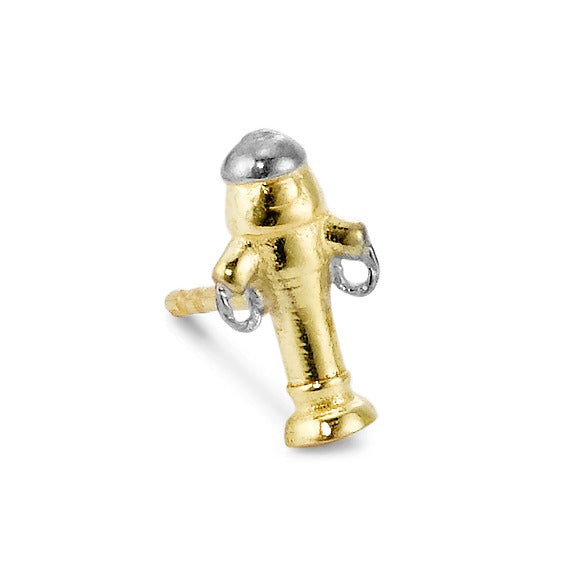 Ørestik 1 stk 375/9K guld Hydrant