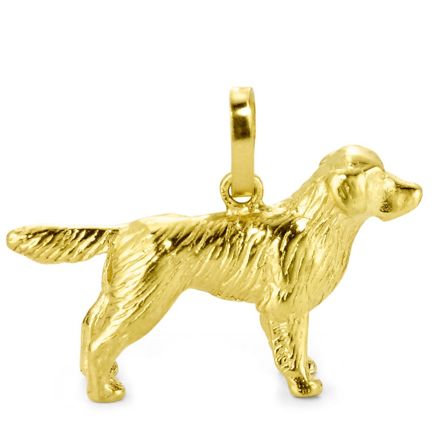 Vedhæng 750/18K guld Golden Retriever