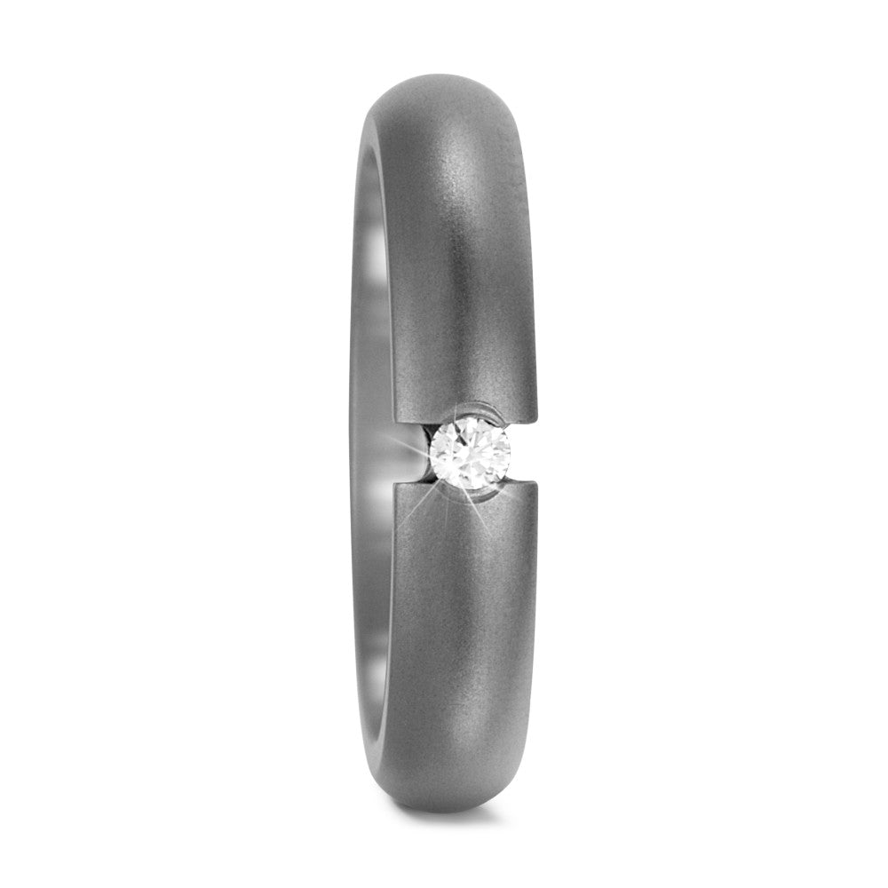 Partnerringe Titanium Diamant 0.05 ct, w-si