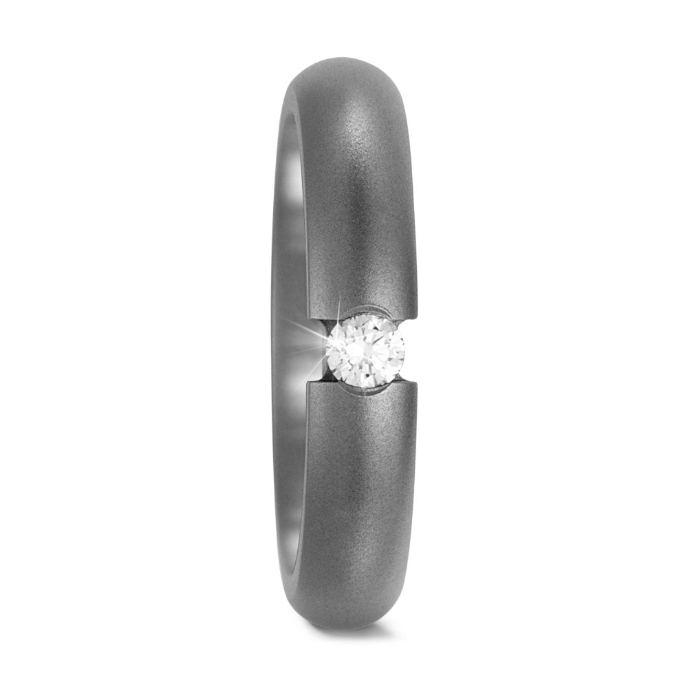 Partnerringe Titanium Diamant 0.10 ct, w-si