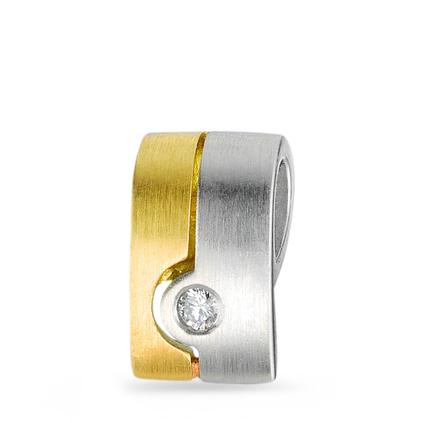 Vedhæng 950 platin, 750/18K guld Diamant 0.03 ct, w-si