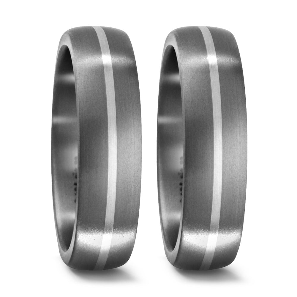 Ringe Titanium, 750/18K hvidguld