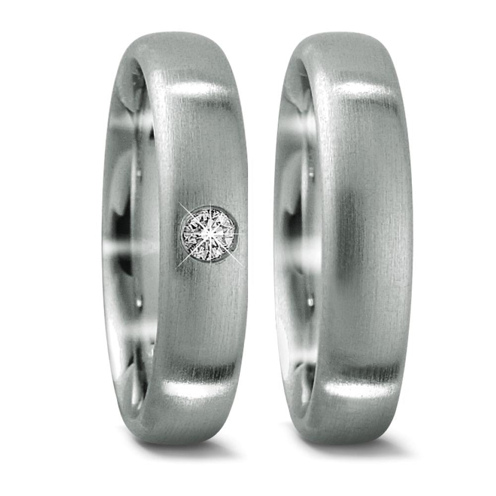 Partnerringe 950 platin Diamant 0.05 ct, tw-if