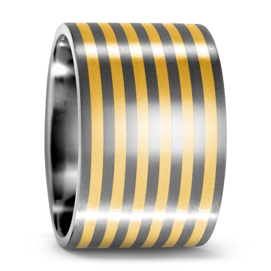 Fingerring Titanium, 750/18K guld