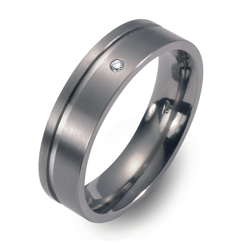 Partnerringe Titanium Diamant 0.03 ct, w-si