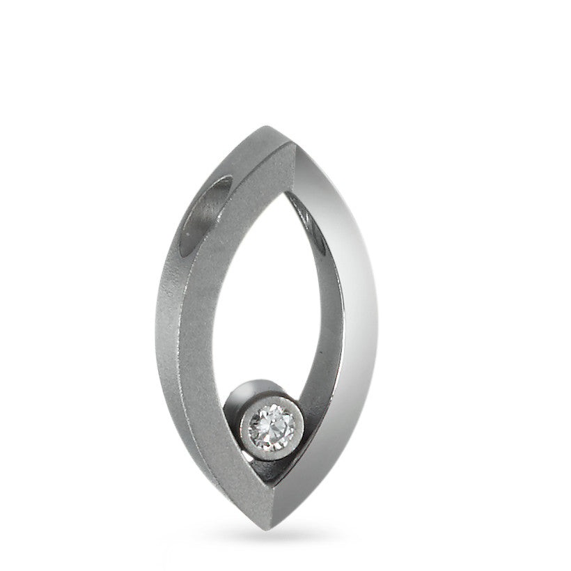 Vedhæng Titanium Diamant 0.03 ct, w-si