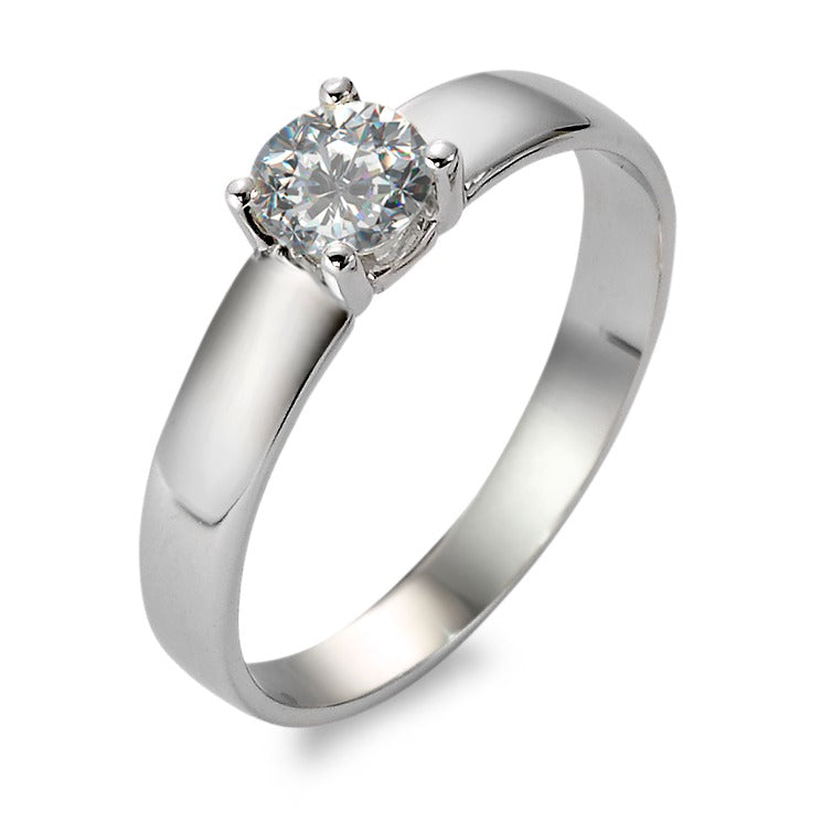 Solitaire ring 750/18K hvidguld Moissanite