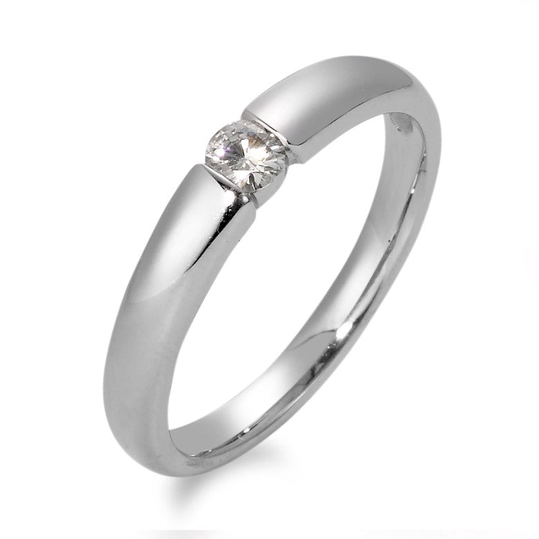 Solitaire ring 750/18K hvidguld Moissanite