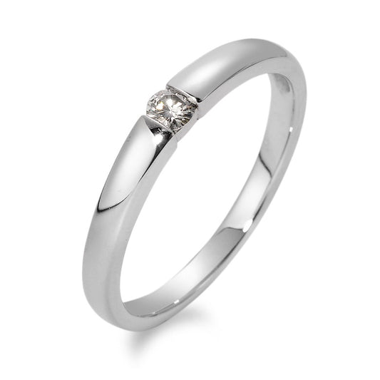 Solitaire ring 750/18K hvidguld Moissanite