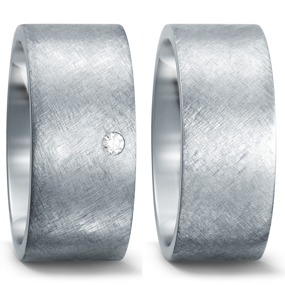 Ringe Rustfrit stål Diamant 0.03 ct, w-si