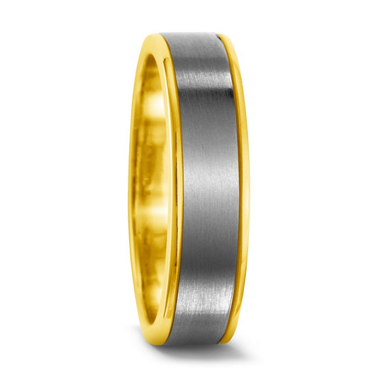 Partnerringe Titanium, 750/18K guld