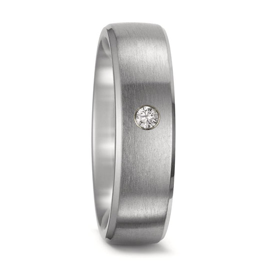 Partnerringe Titanium Diamant 0.03 ct, w-si