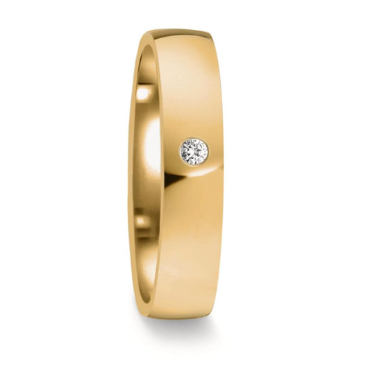 Partnerringe 750/18K guld Diamant 0.02 ct, w-si