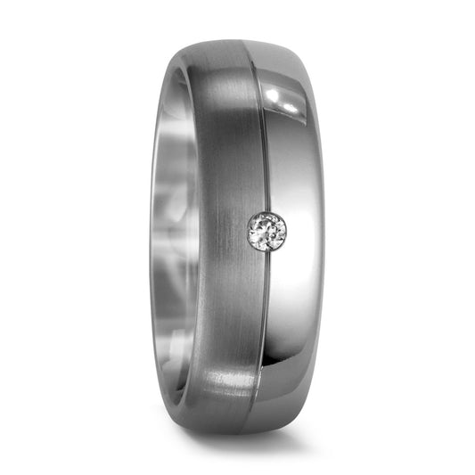 Partnerringe Titanium Diamant 0.02 ct, w-si