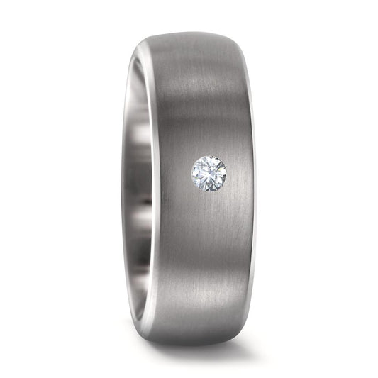 Partnerringe Titanium Diamant 0.03 ct, w-si