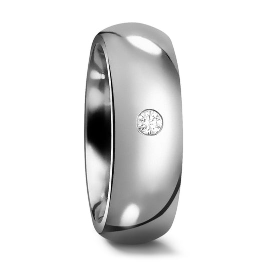 Partnerringe Titanium Diamant 0.03 ct, w-si