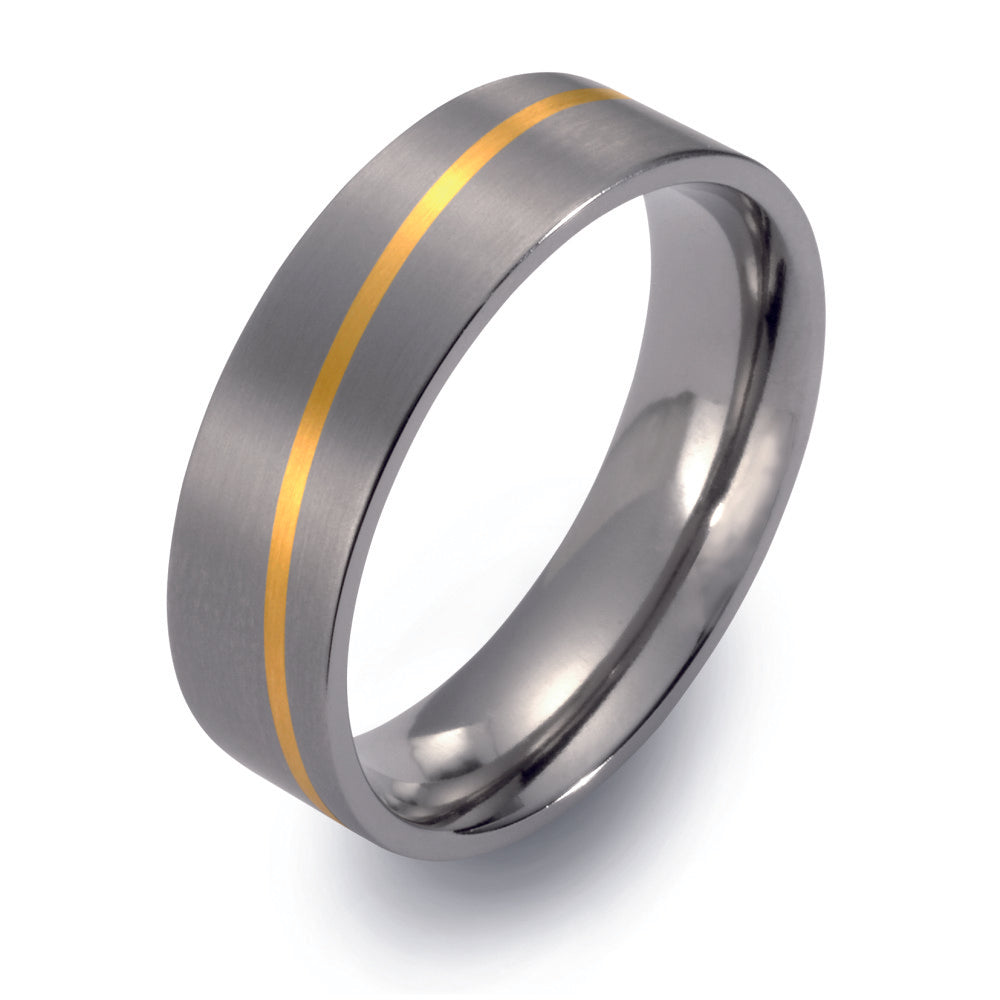 Ringe Titanium, 750/18K guld