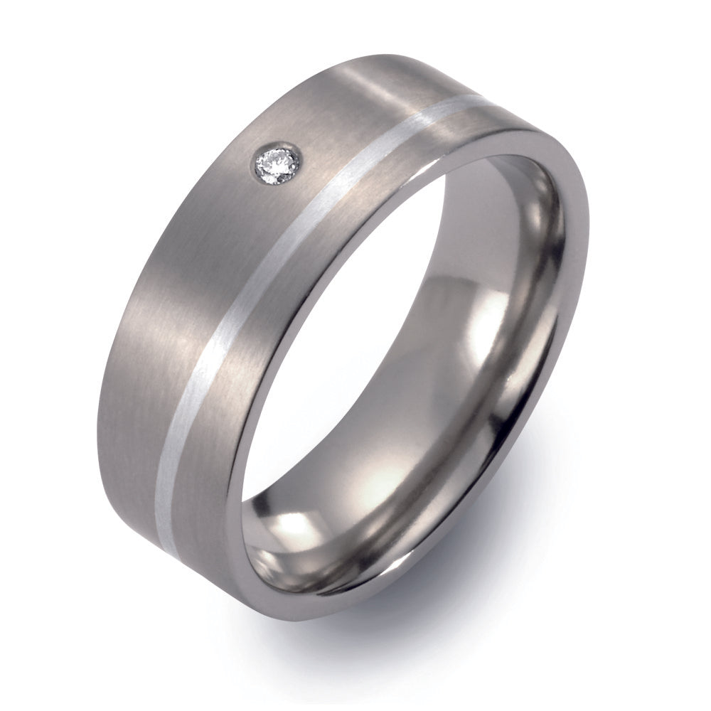 Partnerringe Titanium, 950 palladium Diamant 0.02 ct, w-si