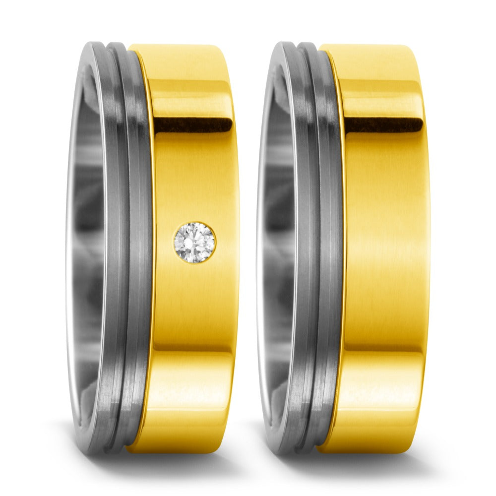 Ringe Titanium, 750/18K guld