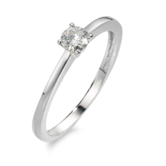 Solitaire ring 750/18K hvidguld Moissanite