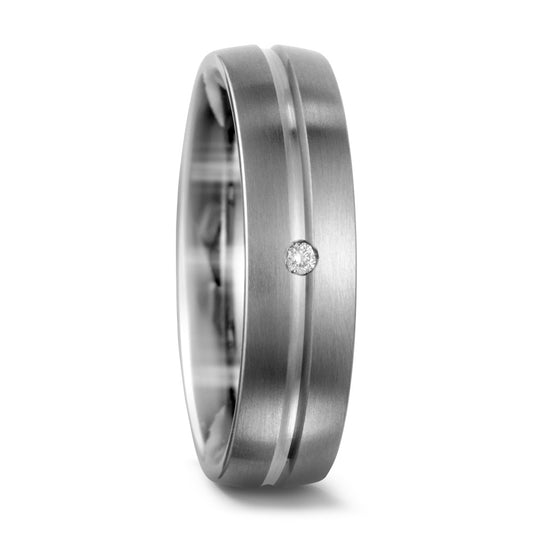 Partnerringe Titanium Diamant 0.02 ct, w-si