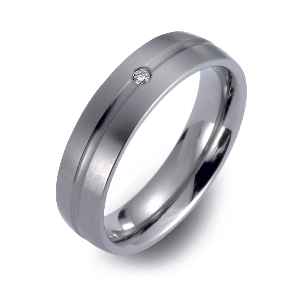 Partnerringe Titanium Diamant 0.02 ct, w-si