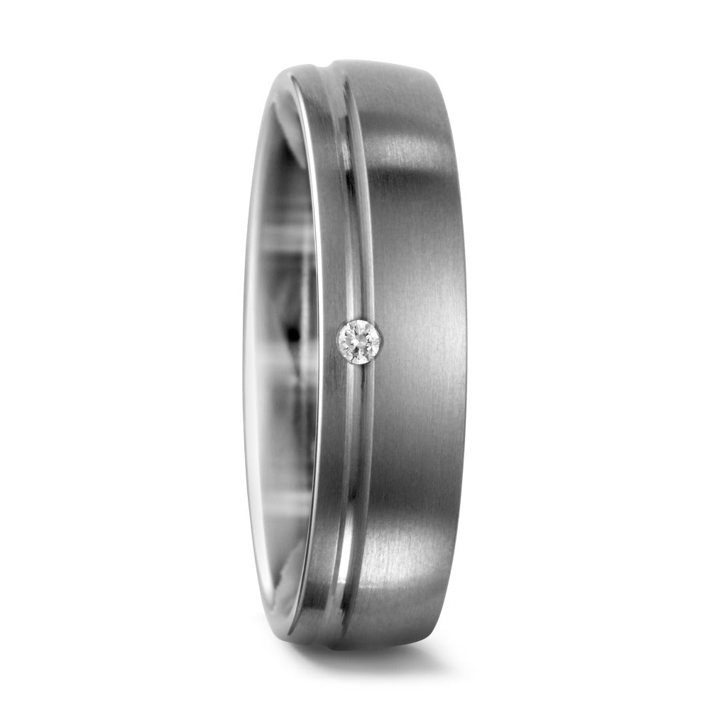 Partnerringe Titanium Diamant 0.02 ct, w-si