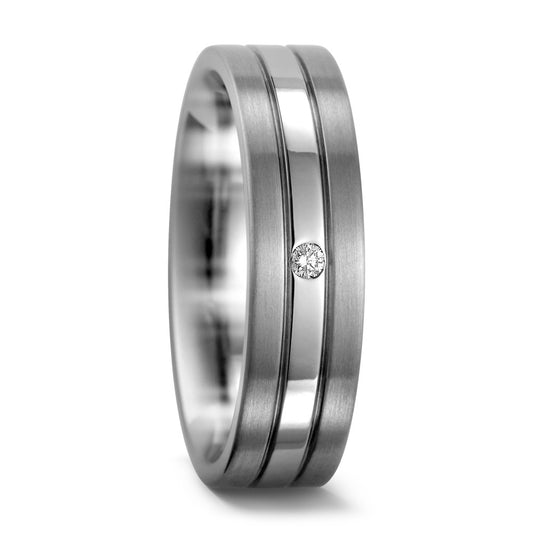 Partnerringe Titanium, 950 palladium Diamant 0.02 ct, w-si