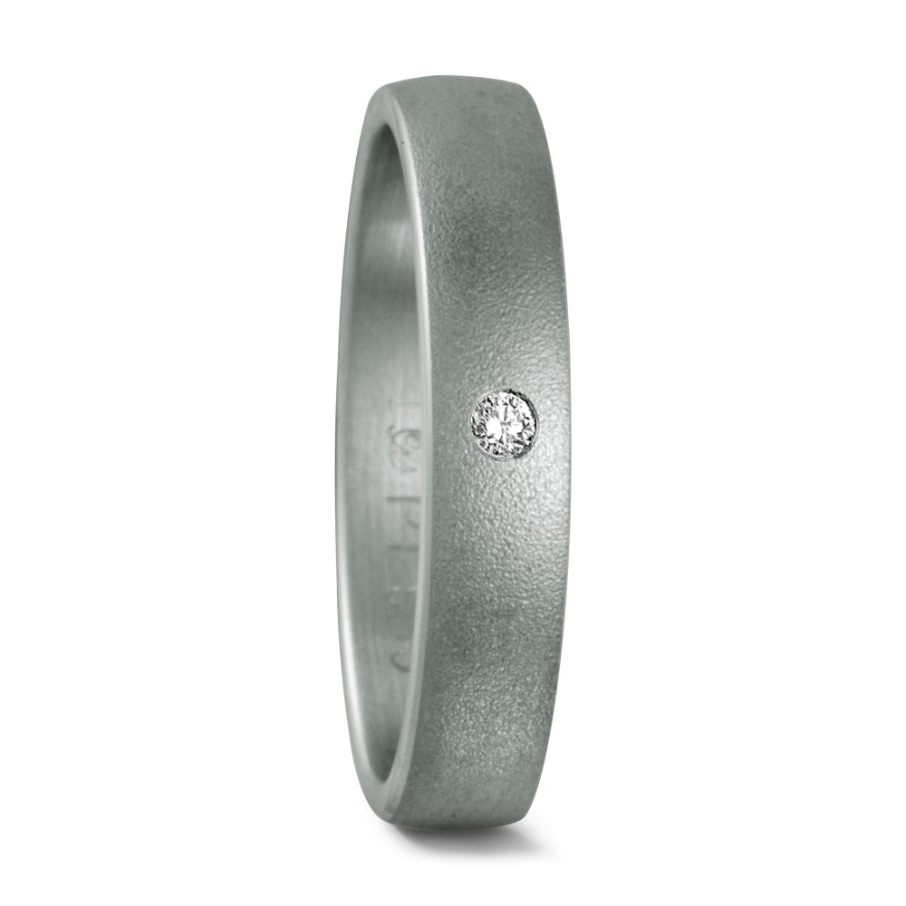 Partnerringe 950 platin Diamant 0.02 ct, w-si