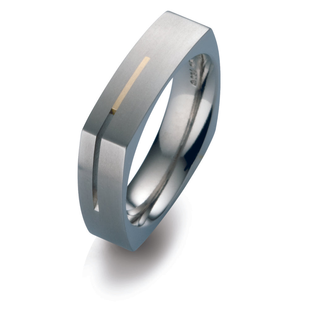 Partnerringe Titanium, 750/18K guld