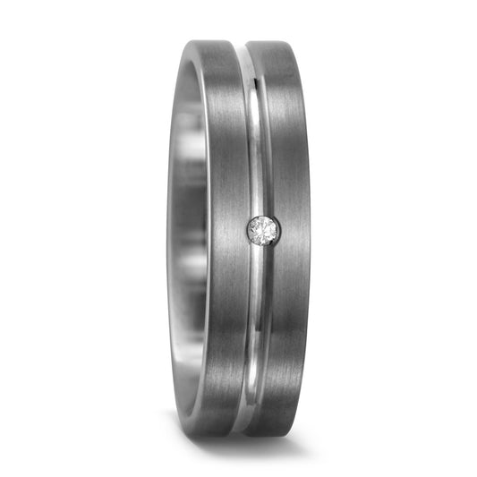 Partnerringe Titanium Diamant 0.02 ct, w-si