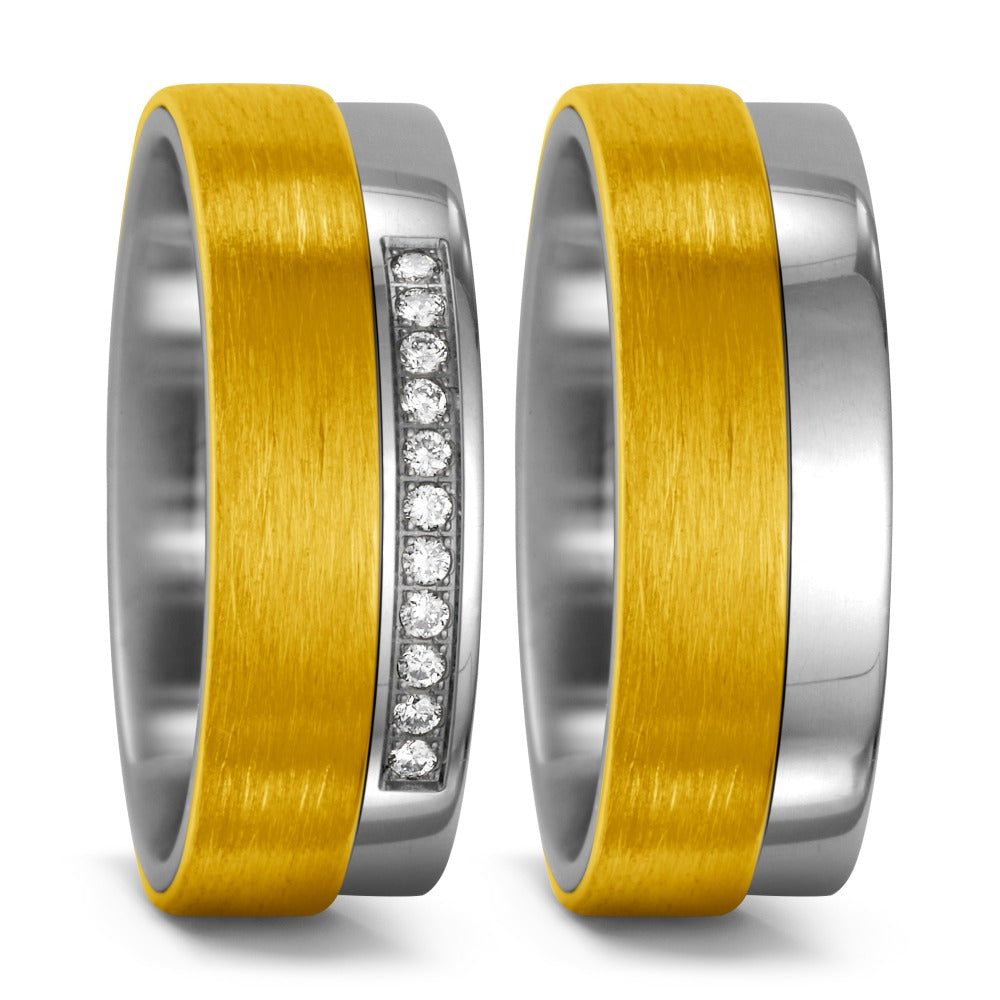 Ringe Titanium, 750/18K guld