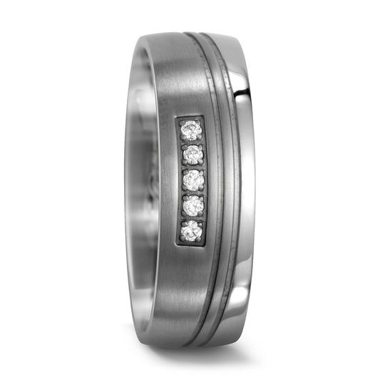 Partnerringe Titanium Zirconia 5 Sten