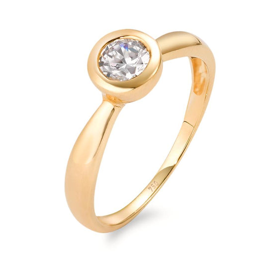 Solitaire ring 750/18K guld Zirconia