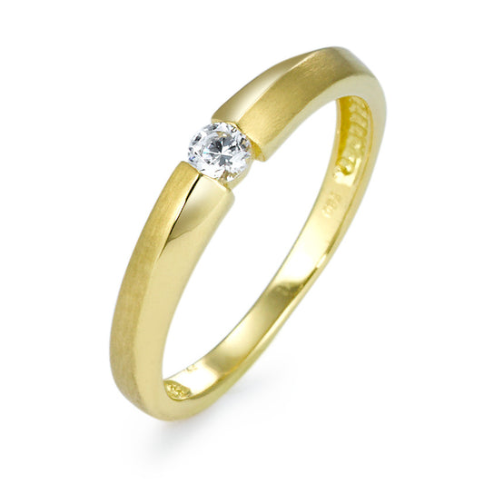 Solitaire ring 750/18K guld Zirconia