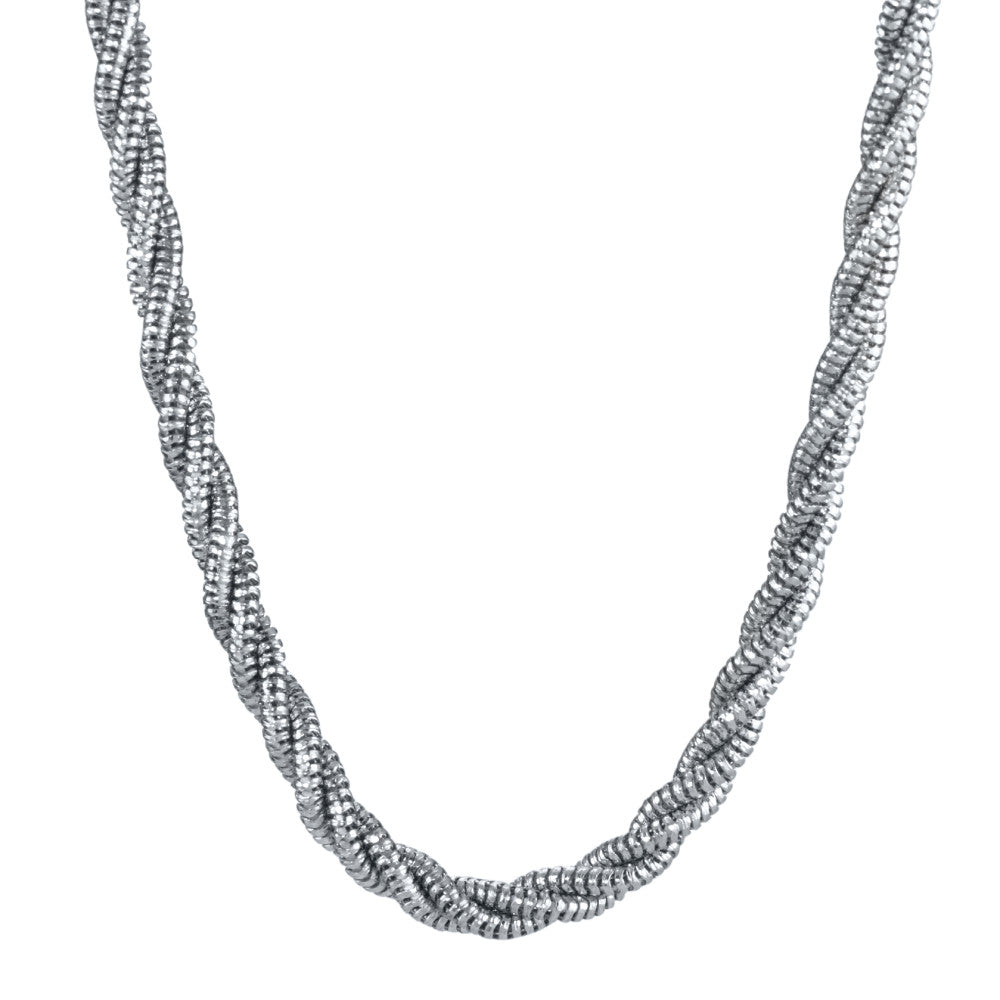 Collier Sølv rhodineret 42 cm Ø4 mm