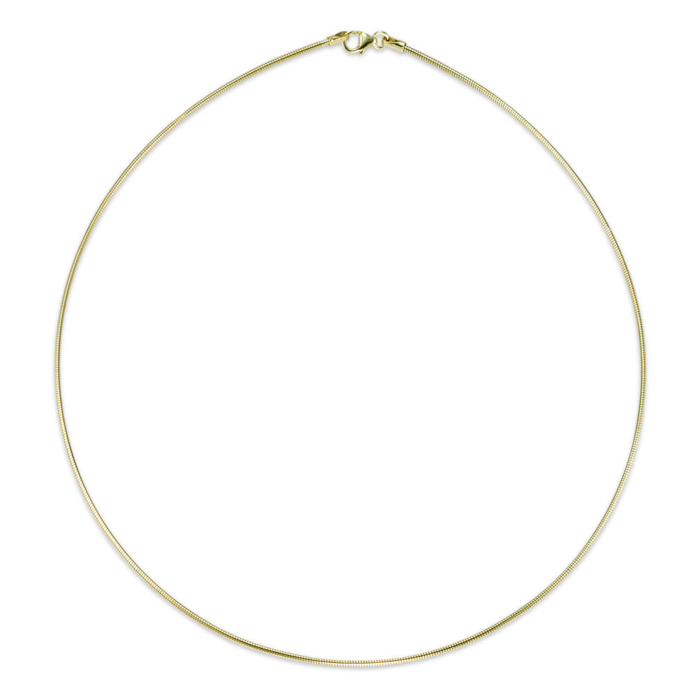 Collier 585/14K guld 45 cm Ø1.5 mm