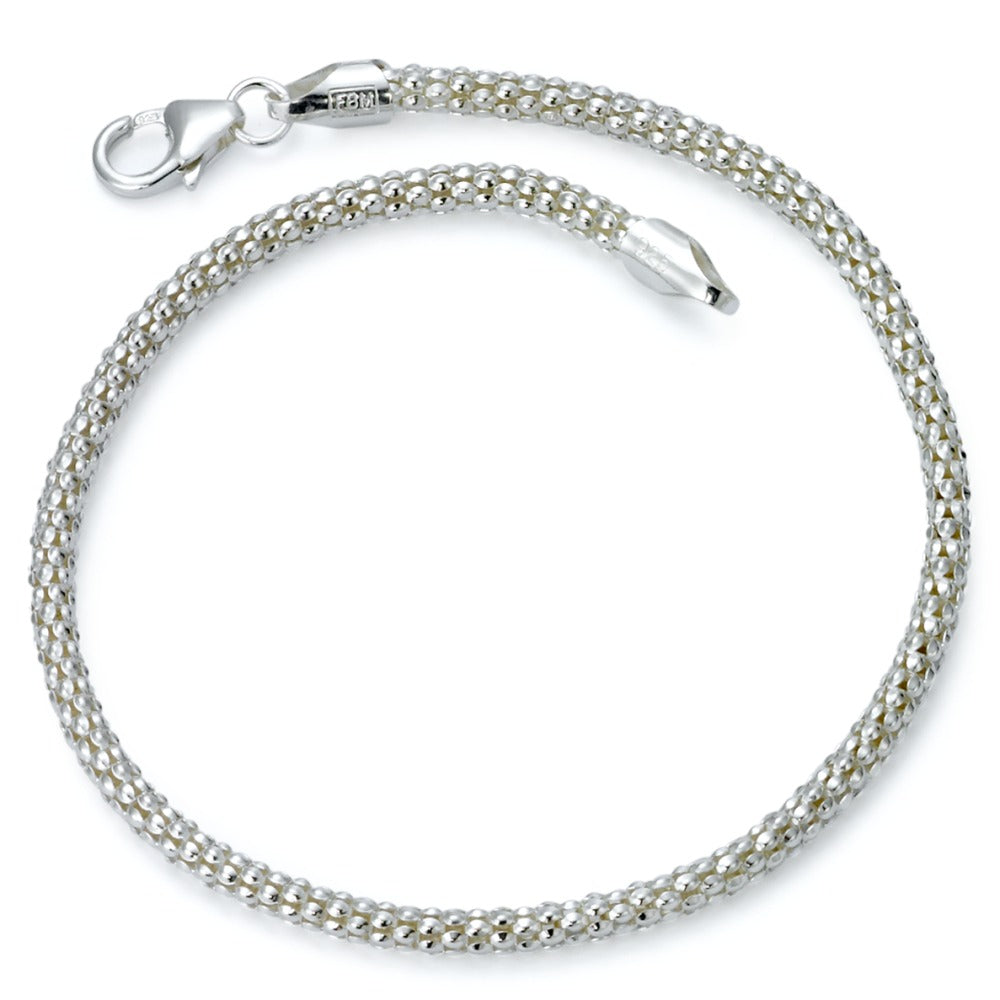 Armbånd Sølv rhodineret 18.5 cm Ø2.5 mm