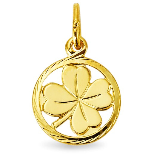 Vedhæng 375/9K guld Shamrock