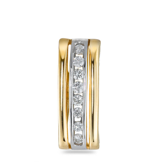 Vedhæng 750/18K guld, 750/18K hvidguld Diamant hvid , 0.24 ct, 8 Sten , w-si