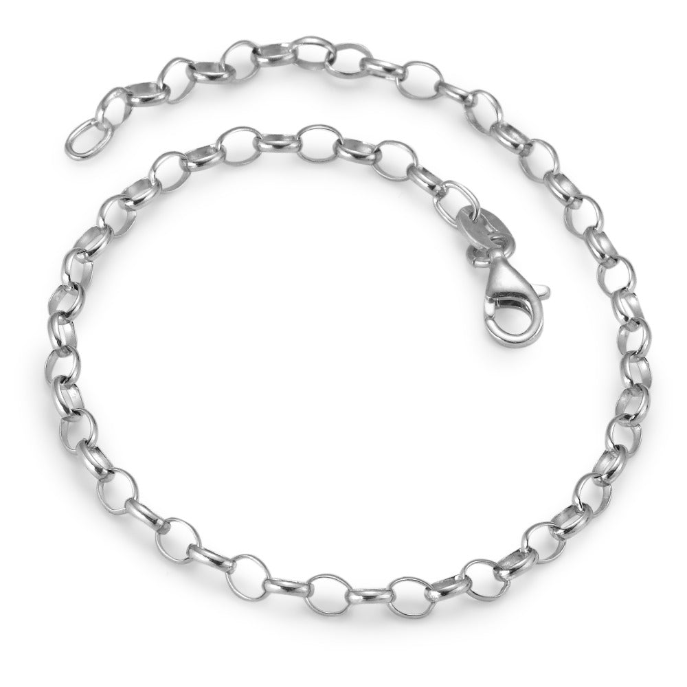 Armbånd Sølv rhodineret 19 cm