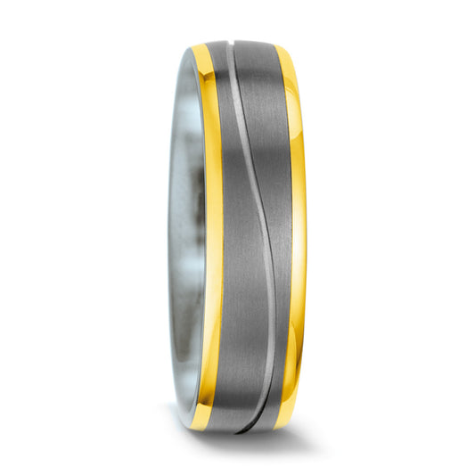 Partnerringe Titanium, 585/14K guld